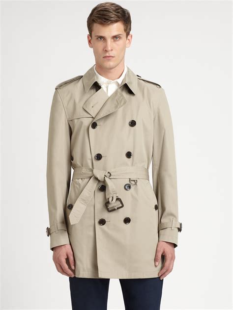 burberry mens raincoat black|burberry double breasted raincoat men's.